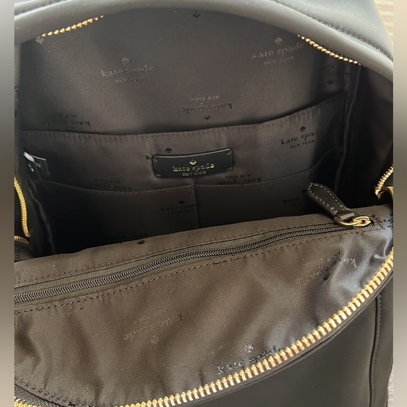 NEW! NWOT Kate Spade Chelsea Nylon Medium Backpack Bag Color: Black - Picture 8 of 10